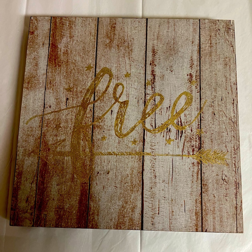 New Wooden Sign
